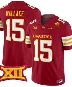 Seneca Wallace Jersey #15 Iowa State Cyclones Vapor Limited College Football Stitched Cardinal 2