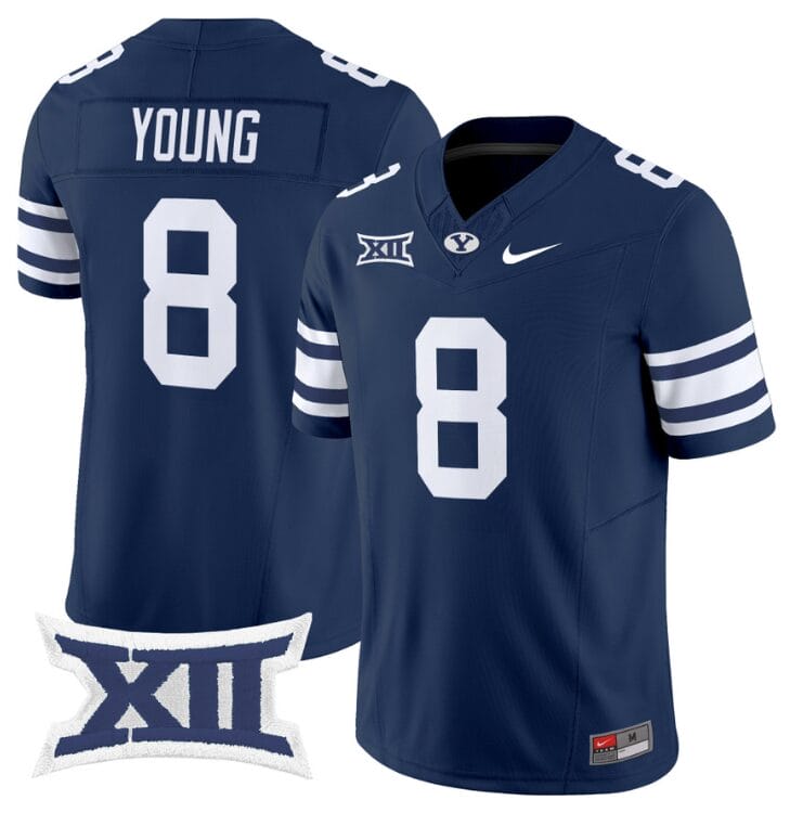 Steve Young Jersey #8 BYU Cougars Vapor Limited College Football Stitched Navy 8 Steve Young Jersey #8 BYU Cougars Vapor Limited College Football Stitched Navy