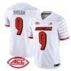 Tyler Shough Jersey #9 Louisville Cardinals Vapor Football Stitched White