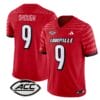 Tyler Shough Jersey #9 Louisville Cardinals Vapor Football Stitched Red