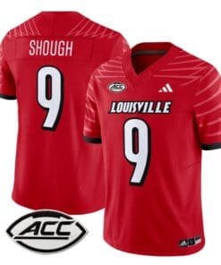 Tyler Shough Jersey #9 Louisville Cardinals Vapor Football Stitched Red