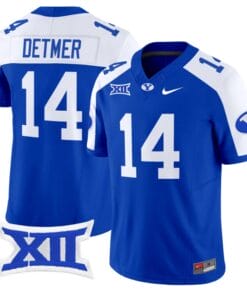 Ty Detmer Jersey #14 BYU Cougars Vapor Limited College Football Stitched Royal Alternate