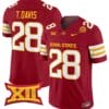 Troy Davis Jersey #28 Iowa State Cyclones Vapor Limited College Football Stitched Cardinal