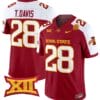 Troy Davis Jersey #28 Iowa State Cyclones Vapor Limited College Football Stitched Cardinal Alternate