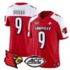 Tyler Shough Jersey #9 Louisville Cardinals Vapor Football Stitched Red Alternate