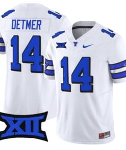 Ty Detmer Jersey #14 BYU Cougars Vapor Limited College Football Stitched 1996 Throwback