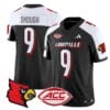 Tyler Shough Jersey #9 Louisville Cardinals Vapor Football Stitched Black Alternate