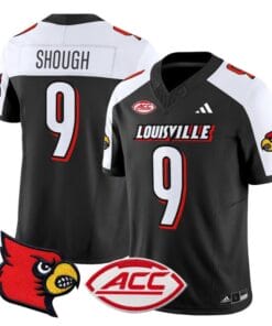 Tyler Shough Jersey #9 Louisville Cardinals Vapor Football Stitched Black Alternate