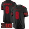 Vinny Anthony II Jersey #8 Wisconsin Badgers Vapor Football Stitched Black