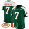 Xavier Restrepo Jersey #7 Miami Hurricanes Vapor Football Stitched Green Alternate