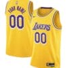 Custom Los Angeles Lakers Icon Swingman Jersey
