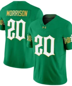 Custom Notre Dame Jersey Name and Number Fighting Irish 2024 Vapor Limited College Football Green