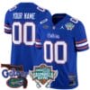 Custom Florida Gators Jersey 2025 Gasparilla Bowl Patch Football Royal