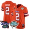 DJ Lagway Jersey #2 Florida Gators 2025 Gasparilla Bowl Patch Orange