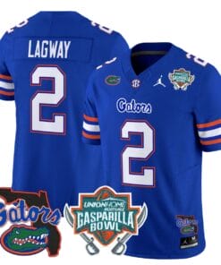 DJ Lagway Jersey #2 Florida Gators 2025 Gasparilla Bowl Patch Royal