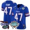 Donald Trump Jersey #47 Florida Gators 2025 Gasparilla Bowl Patch Royal