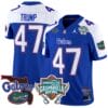 Donald Trump Jersey #47 Florida Gators 2025 Gasparilla Bowl Patch Royal Alternate