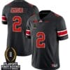Emeka Egbuka Jersey #2 Ohio State Buckeyes Playoff First Round Patch Black