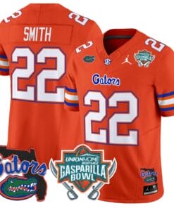 Emmitt Smith Jersey #22 Florida Gators 2025 Gasparilla Bowl Patch Orange