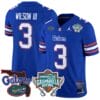 Eugene Wilson III Jersey #3 Florida Gators 2025 Gasparilla Bowl Patch Royal 5 Eugene Wilson III Jersey #3 Florida Gators 2025 Gasparilla Bowl Patch Royal