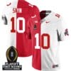Julian Sayin Jersey #10 Ohio State Buckeyes Playoff First Round Patch Split