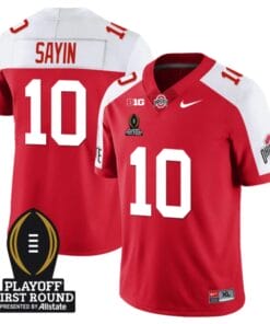 Julian Sayin Jersey #10 Ohio State Buckeyes Playoff First Round Patch Alternate