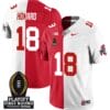 Will Howard Jersey #18 Ohio State Buckeyes Playoff First Round Patch Split