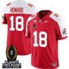 Will Howard Jersey #18 Ohio State Buckeyes Playoff First Round Patch Alternate