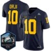 Alex Orji Jersey #10 Michigan Wolverines ReliaQuest Bowl Patch Vapor All Stitched