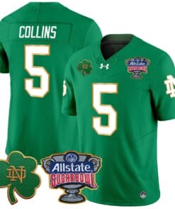 Beaux Collins Jersey #5 Notre Dame 2024 Sugar Bowl Patch V2 All Sitched 8 Beaux Collins Jersey #5 Notre Dame 2024 Sugar Bowl Patch V2 All Sitched