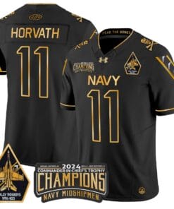 Blake Horvath Jersey #11 Navy Midshipmen Commander-in-chief's Trophy All Stitched