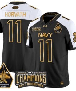 Blake Horvath Jersey #11 Navy Midshipmen Commander-in-chief's Trophy All Stitched