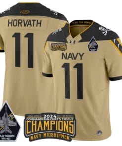 Blake Horvath Jersey #11 Navy Midshipmen Commander-in-chief's Trophy All Stitched