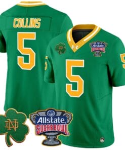 Beaux Collins Jersey #5 Notre Dame 2024 Sugar Bowl Patch V2 All Sitched 9 Beaux Collins Jersey #5 Notre Dame 2024 Sugar Bowl Patch V2 All Sitched