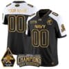 Custom Navy Midshipmen Jersey Commander-in-chief's Trophy Champions Alternate All Stitched
