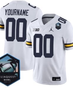 Custom Michigan Wolverines Jersey Name, Number ReliaQuest Bowl Patch All Stitched