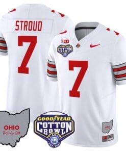 CJ Stroud Jersey #7 Ohio State Buckeyes Cotton Bowl Patch All Stitched