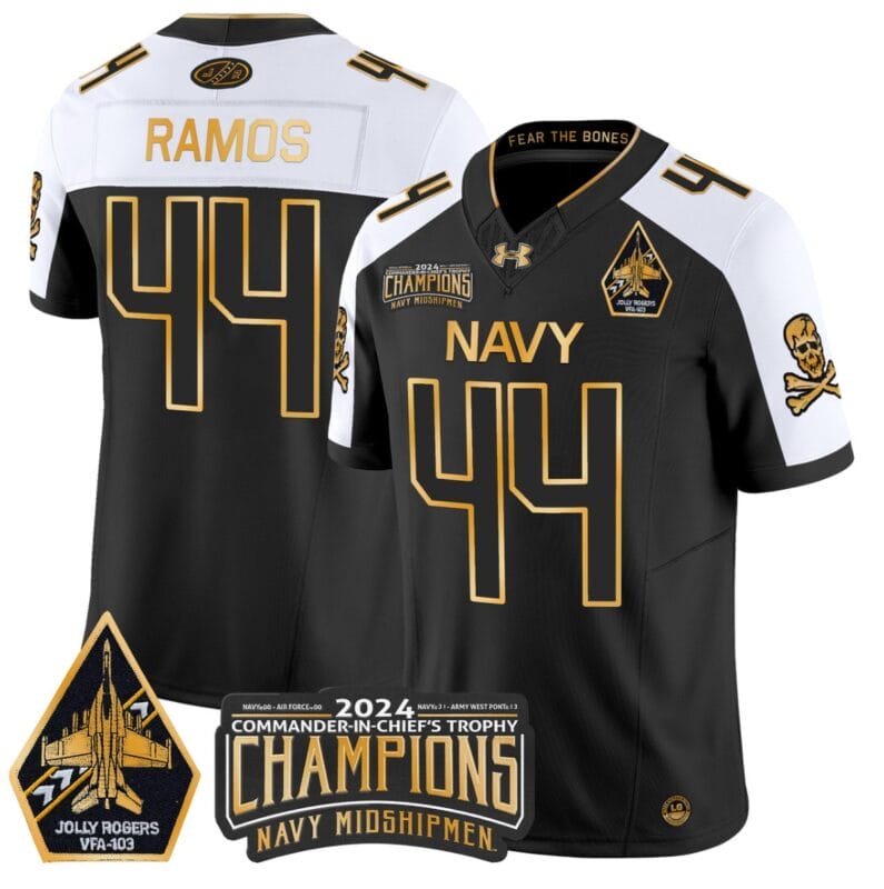 Colin Ramos Jersey #44 Navy Midshipmen Commander-in-chief's Trophy All Stitched 22 Colin Ramos Jersey #44 Navy Midshipmen Commander-in-chief's Trophy All Stitched
