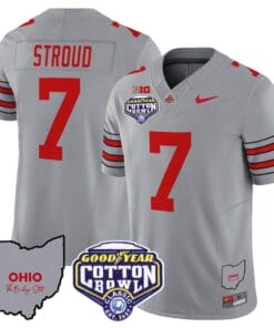 CJ Stroud Jersey #7 Ohio State Buckeyes Cotton Bowl Patch All Stitched