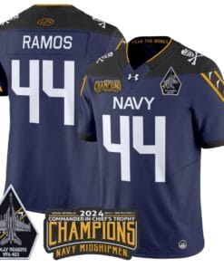 Colin Ramos Jersey #44 Navy Midshipmen Commander-in-chief's Trophy All Stitched