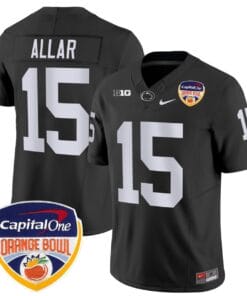 Drew Allar Jersey #15 Penn State Orange Bowl Patch All Stitched