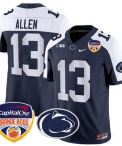 Kaytron Allen Jersey #13 Penn State Orange Bowl Patch All Stitched