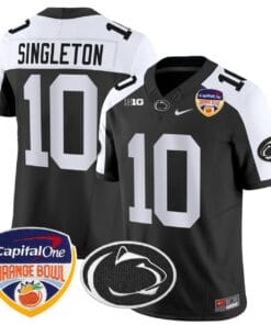 Nicholas Singleton Jersey #10 Penn State Orange Bowl Patch All Stitched