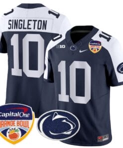 Nicholas Singleton Jersey #10 Penn State Orange Bowl Patch All Stitched