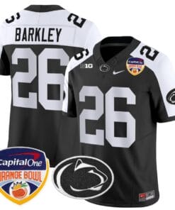 Saquon Barkley Jersey #26 Penn State Orange Bowl Patch All Stitched