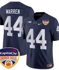 Tyler Warren Jersey #44 Penn State Orange Bowl Patch All Stitched
