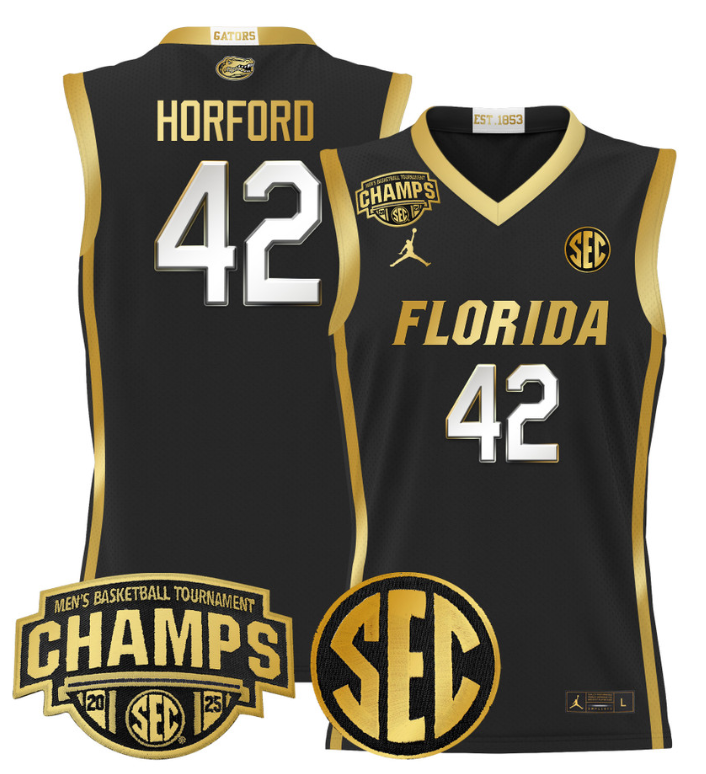 Al Horford Jersey #42 Florida Gators 2025 Tournament Champions Patch Basketball Stitched 14 Al Horford Jersey #42 Florida Gators 2025 Tournament Champions Patch Basketball Stitched