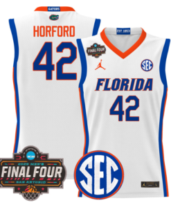 Alternative view of Al Horford Jersey #42 Florida Gators 2025 Final Four Patch Basketball Stitched