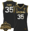 Azzi Fudd Jersey #35 UConn Huskies 2025 National Champions Patch Stitched Basketball