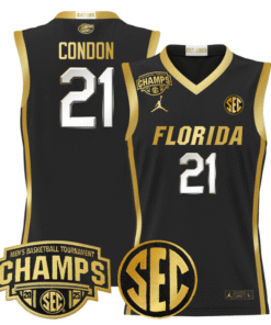 Alex Condon Jersey #21 Florida Gators 2025 Tournament Champions Patch Stitched Basketball